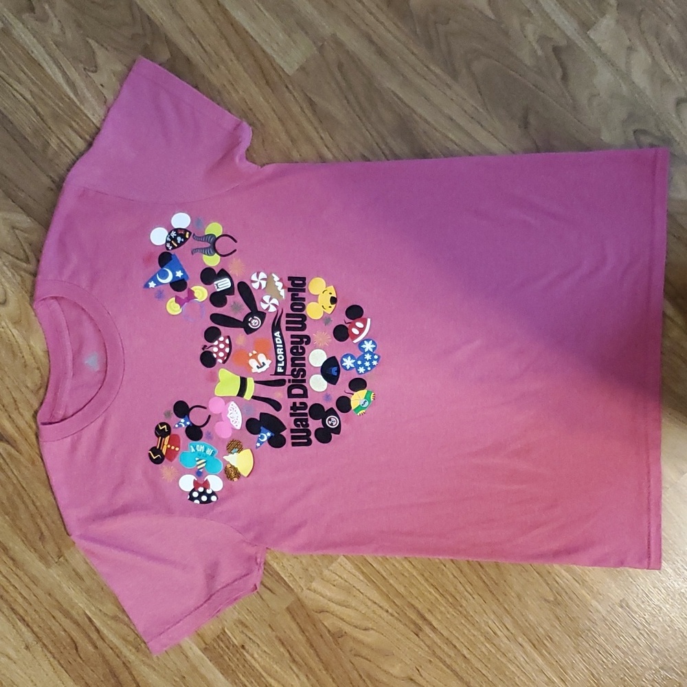 Walt Disney World Florida Adult Womens Shirt S Mickey Mouse Ears Authentic Parks